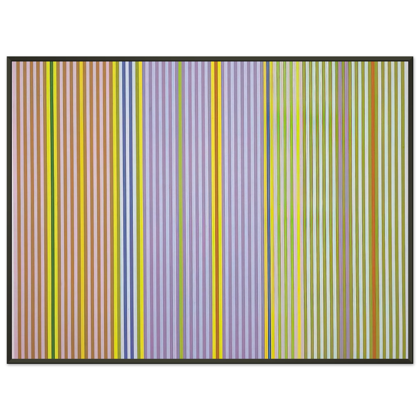 Gene Davis  Ianthe  1969 Framed Art Print  - Aluminum Frame - 40x50 cm / 16x20 inches