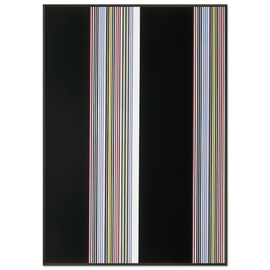 Gene Davis  Smithsonian Resident Associates Program 1985 20th Anniversary Poster  1985 Framed Art Print  - Aluminum Frame - 21x29.7 cm / 8x12"