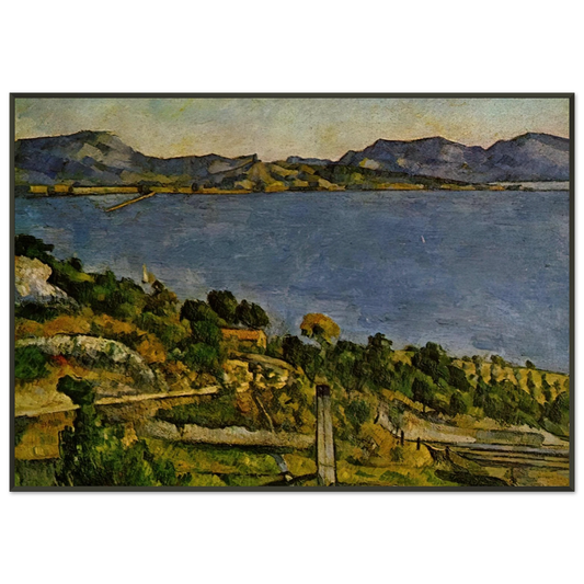 Paul Cezanne  Sea at LEstaque Framed Art Print  - Aluminum Frame - 21x29.7 cm / 8x12"