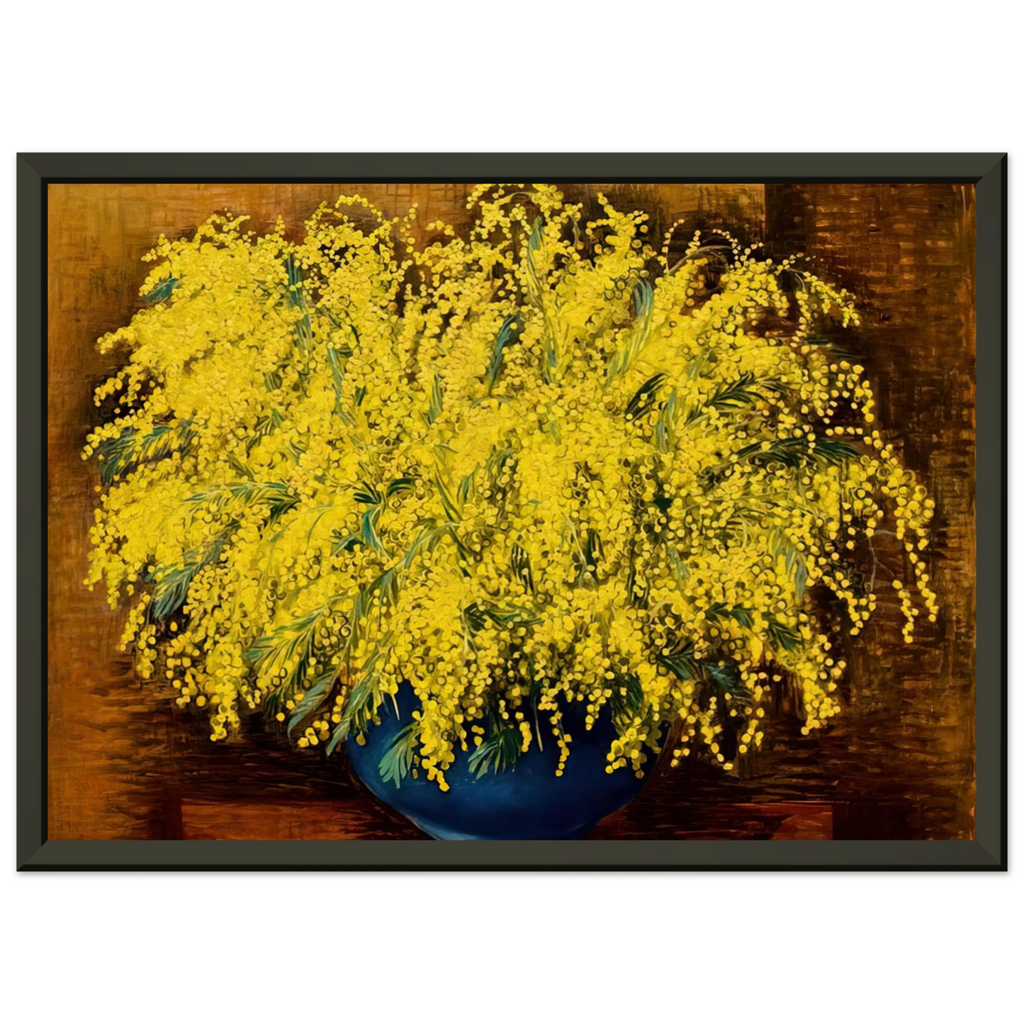 Moise Kisling  MIMOSAS 1939 Framed Art Print  - Aluminum Frame - 40x50 cm / 16x20 inches