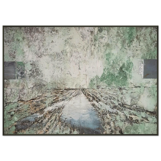 Anselm Kiefer  THE LAND OF THE TWO RIVERS ZWEISTROMLAND 1995 Framed Art Print  - Aluminum Frame - 21x29.7 cm / 8x12"
