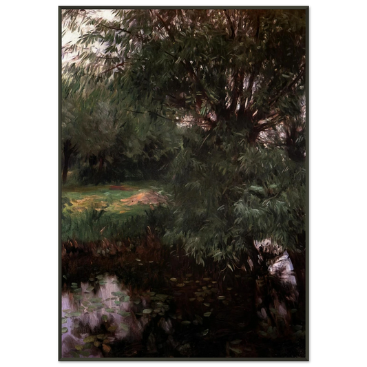 John Singer Sargent  A Backwater at Wargrave Framed Art Print  - Aluminum Frame - 21x29.7 cm / 8x12"