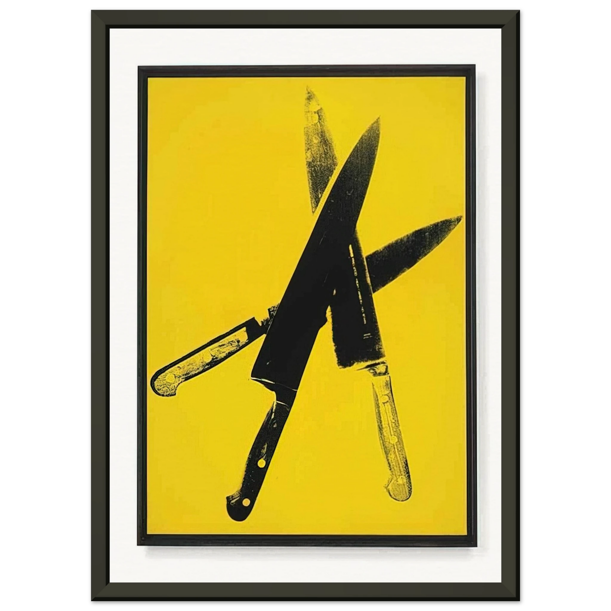 Andy Warhol  Knives Framed Art Print  - Aluminum Frame - 60x80 cm / 24x32 inches