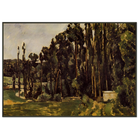 Paul Cezanne  Poplars Framed Art Print  - Aluminum Frame - 21x29.7 cm / 8x12"