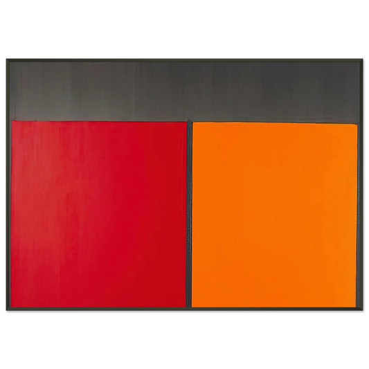 John Hoyland  151067  1967 Framed Art Print  - Aluminum Frame - 21x29.7 cm / 8x12"
