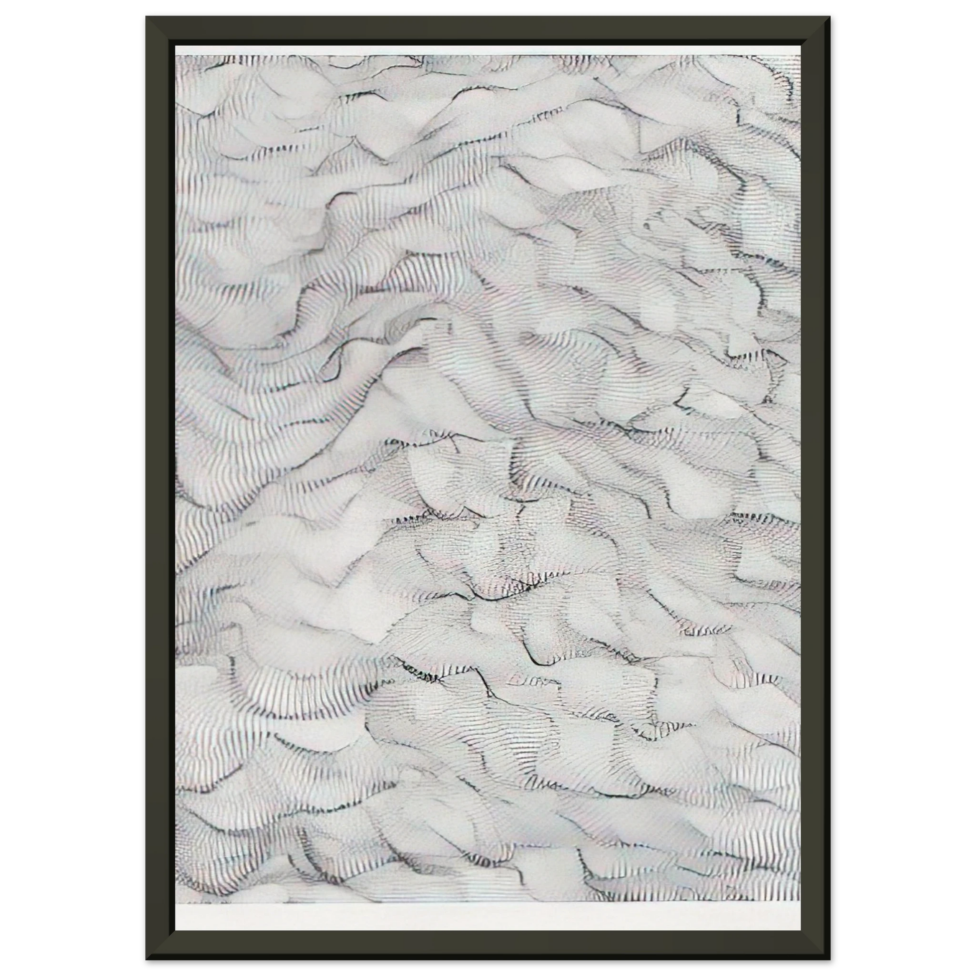 Dadamaino  Il movimento delle cose  1996 Framed Art Print  - Aluminum Frame - 40x50 cm / 16x20 inches