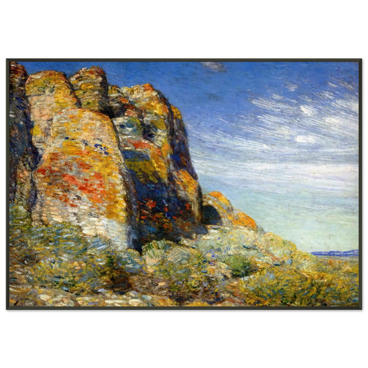 Childe Hassam  Harney Desert 02 Framed Art Print  - Aluminum Frame - 21x29.7 cm / 8x12"