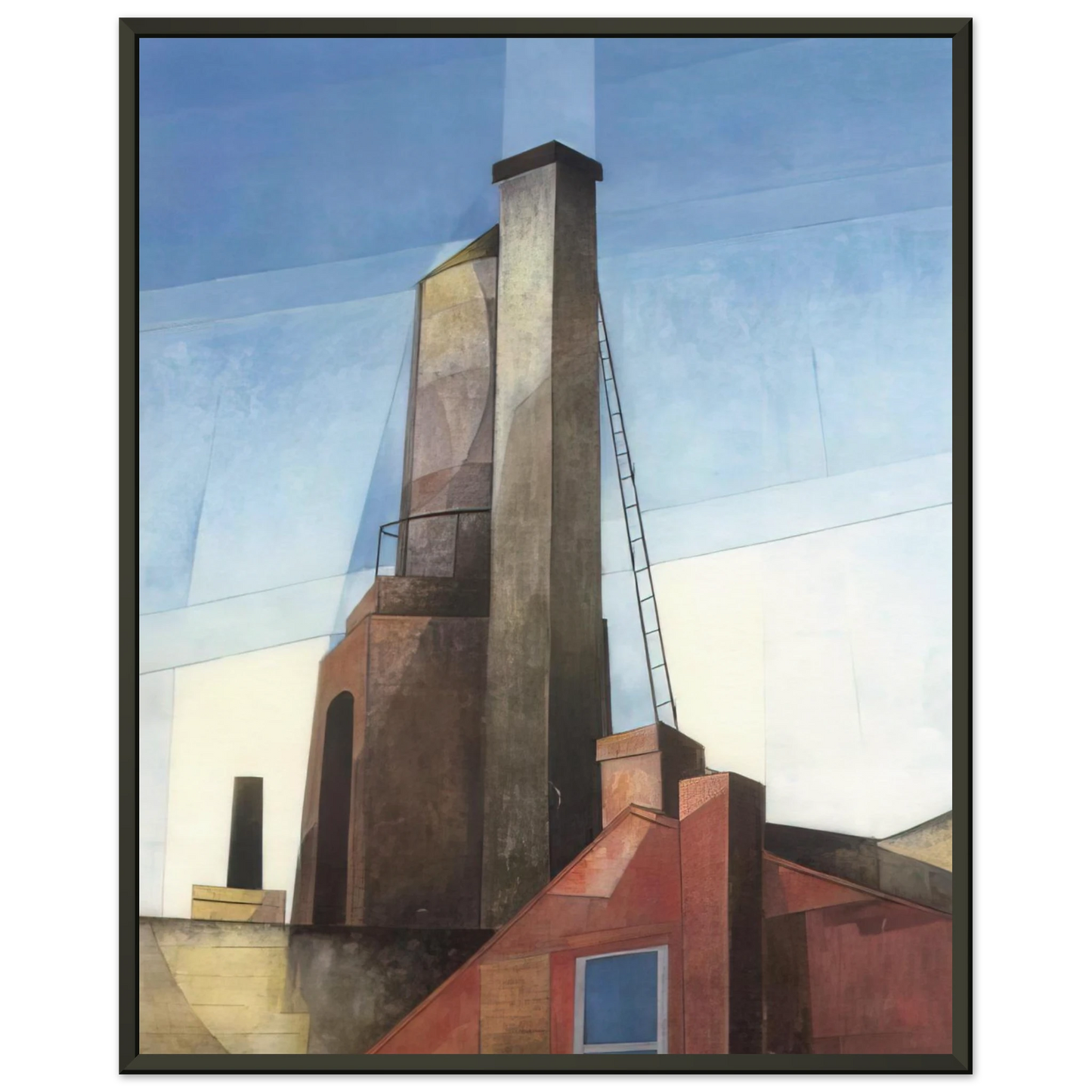 Charles Demuth  Aucassin and Nicolette  1921 Framed Art Print  - Aluminum Frame - 60x80 cm / 24x32 inches