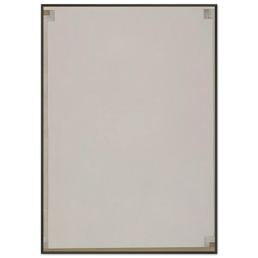 Robert Ryman  Record  1983 Framed Art Print  - Aluminum Frame - 21x29.7 cm / 8x12"