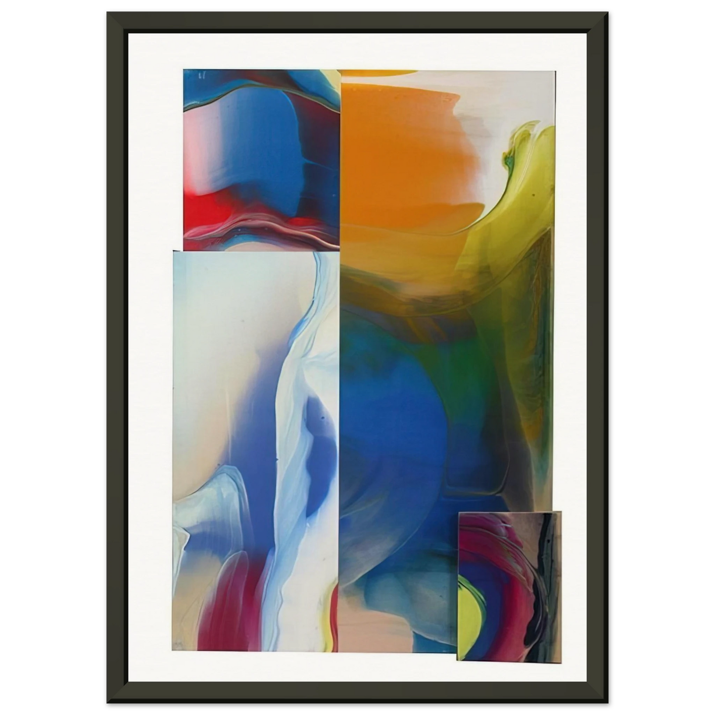 Sam Gilliam  Lot and Square Framed Art Print  - Aluminum Frame - 60x80 cm / 24x32 inches