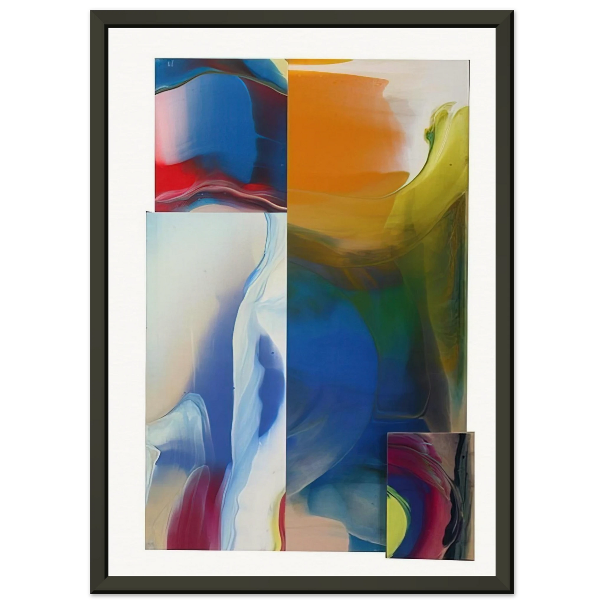 Sam Gilliam  Lot and Square Framed Art Print  - Aluminum Frame - 60x80 cm / 24x32 inches