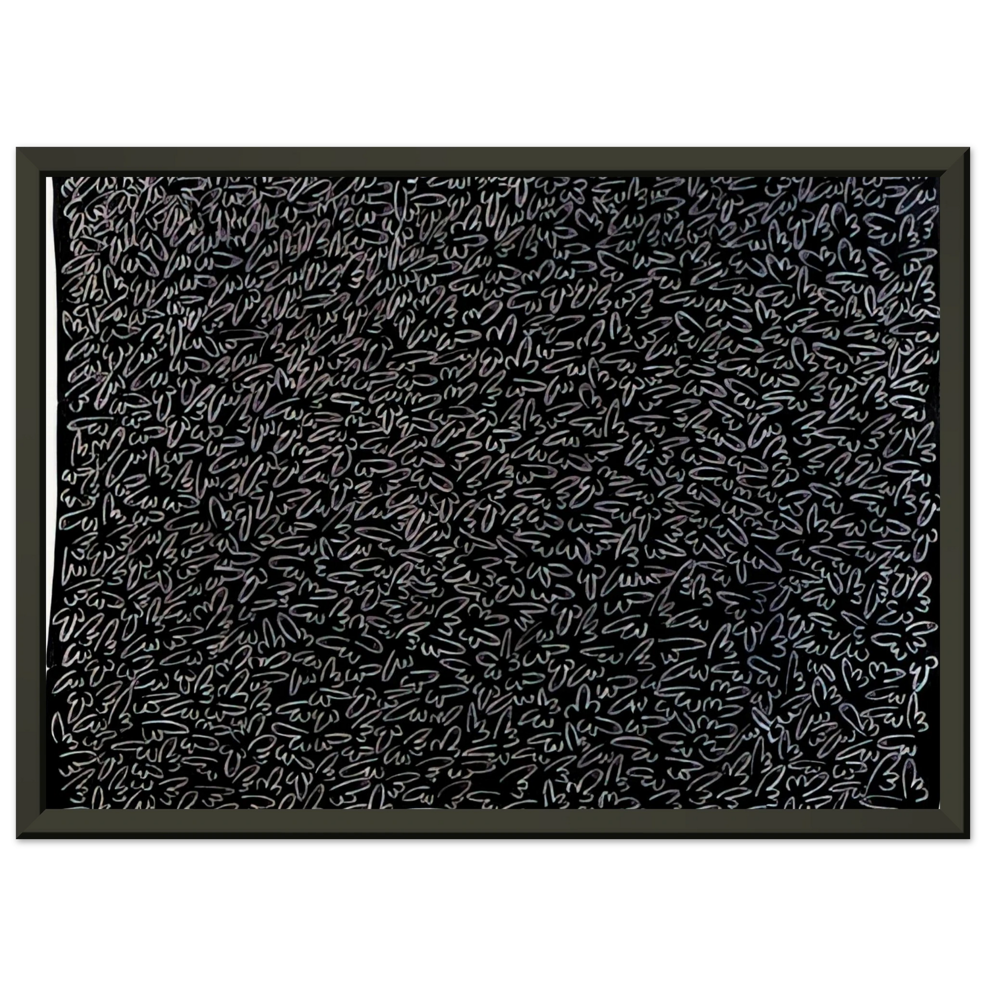 Keith Haring  UNTITLED 1979 0 Framed Art Print  - Aluminum Frame - 60x80 cm / 24x32 inches