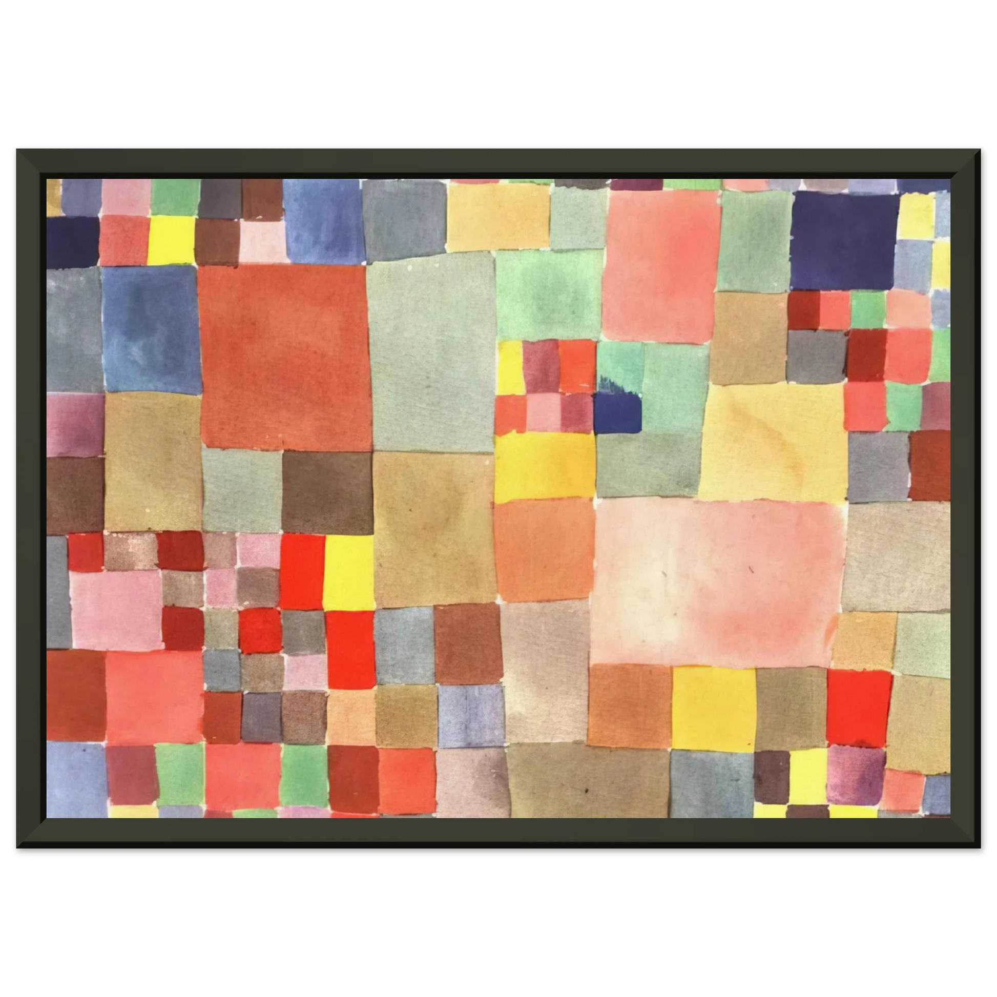 Paul Klee  FLORA ON SAND 1927 Framed Art Print  - Aluminum Frame - 60x80 cm / 24x32 inches