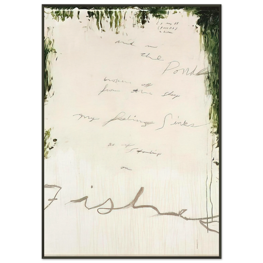Cy Twombly  Untitled Part I Framed Art Print  - Aluminum Frame - 21x29.7 cm / 8x12"