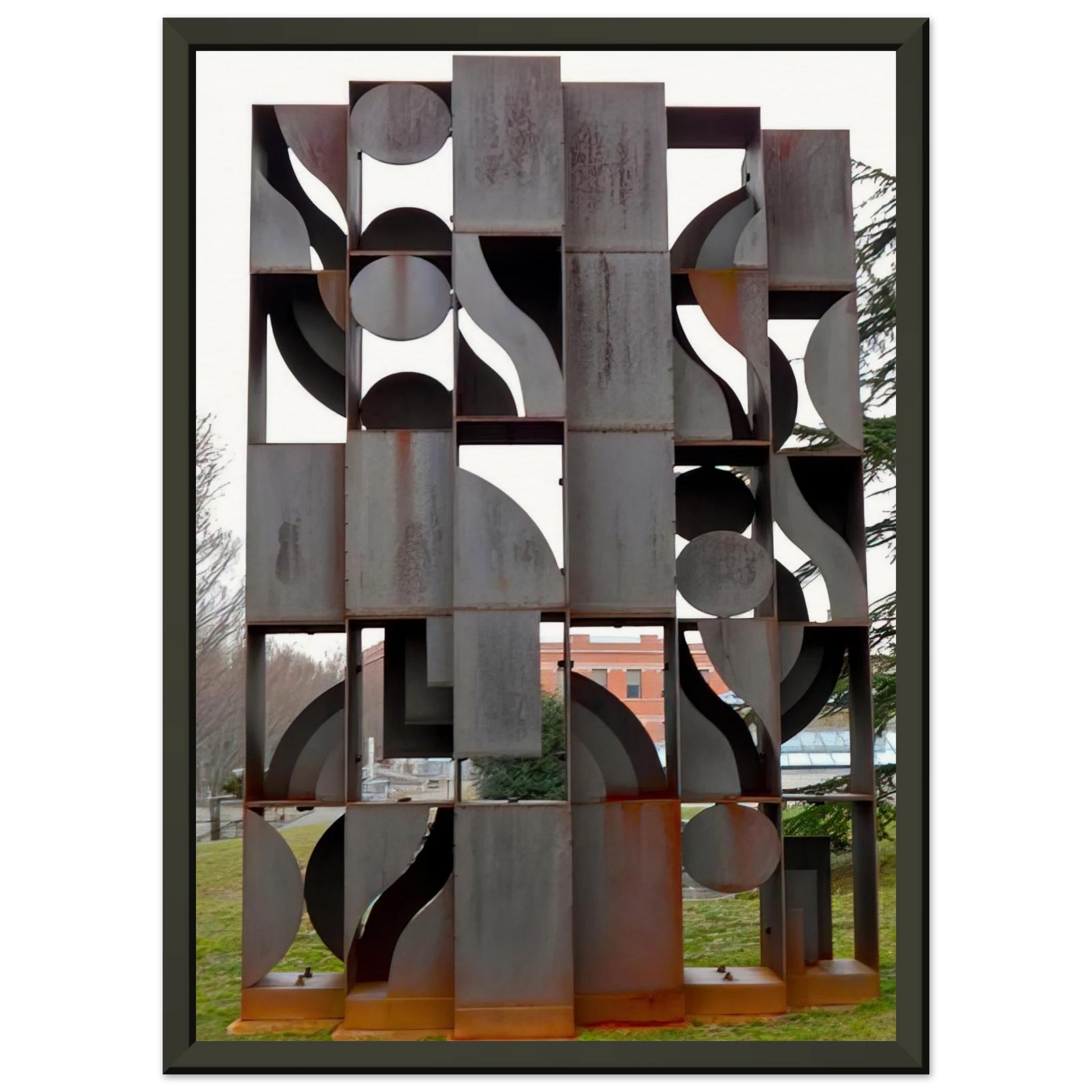 Louise Nevelson  ATMOSPHERE AND ENVIRONMENT X 1969 Framed Art Print  - Aluminum Frame - 60x80 cm / 24x32 inches