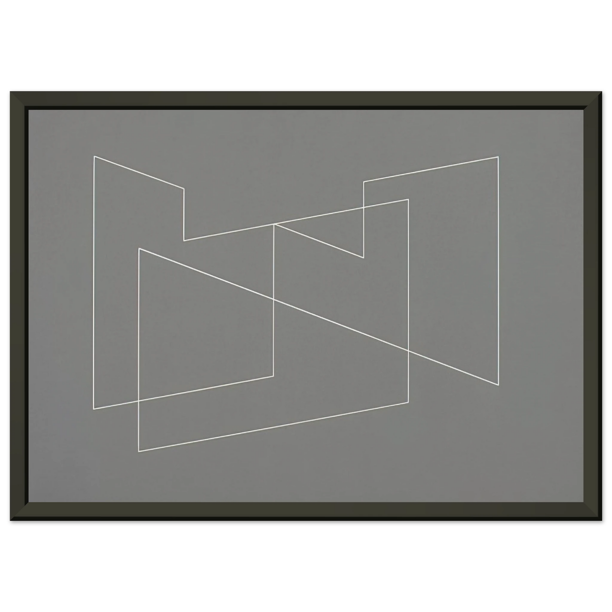 Josef Albers  STRUCTURAL INDICATION 1948 Framed Art Print  - Aluminum Frame - 60x80 cm / 24x32 inches