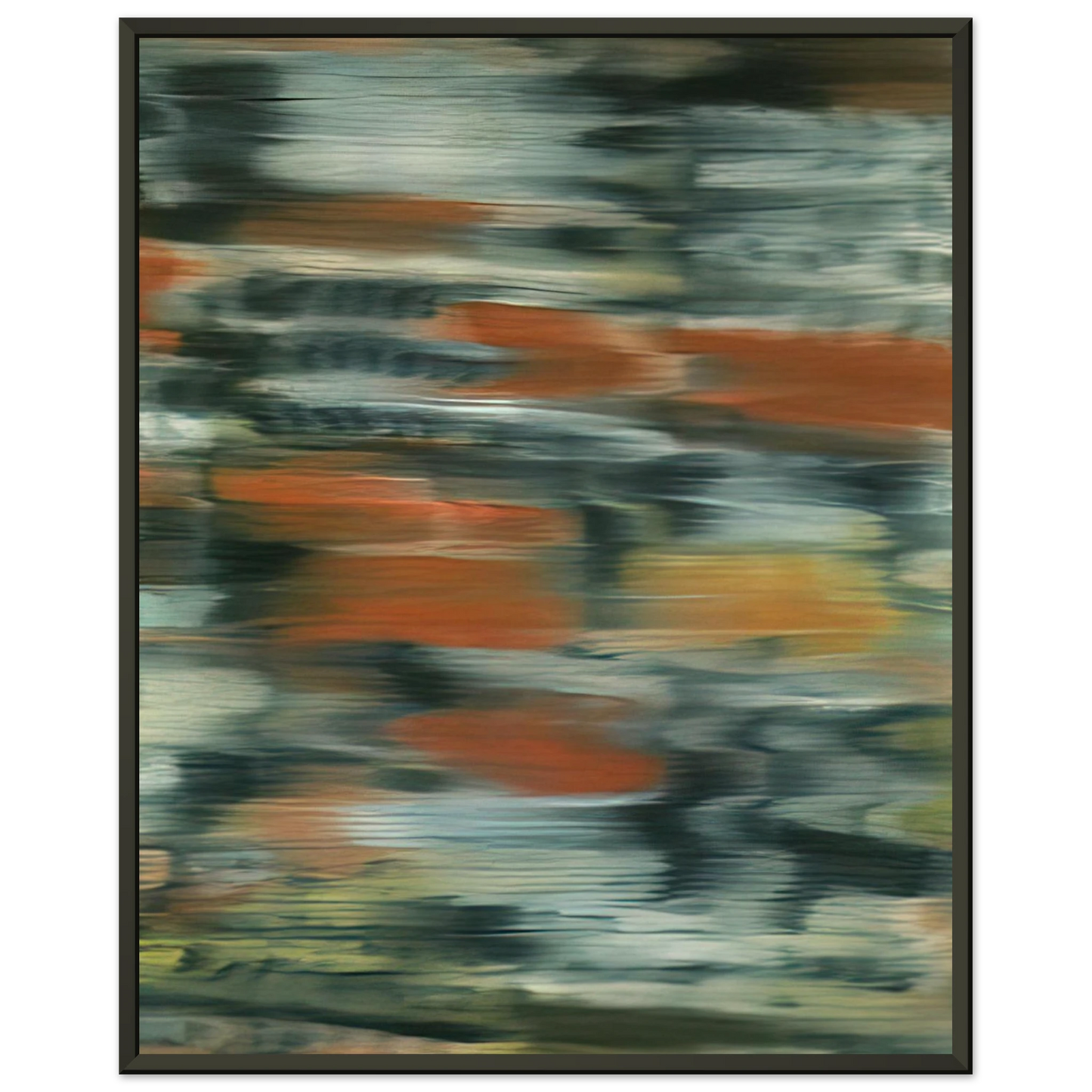 Gerhard Richter  TOWNSCAPE PX 1968 Framed Art Print  - Aluminum Frame - 60x80 cm / 24x32 inches