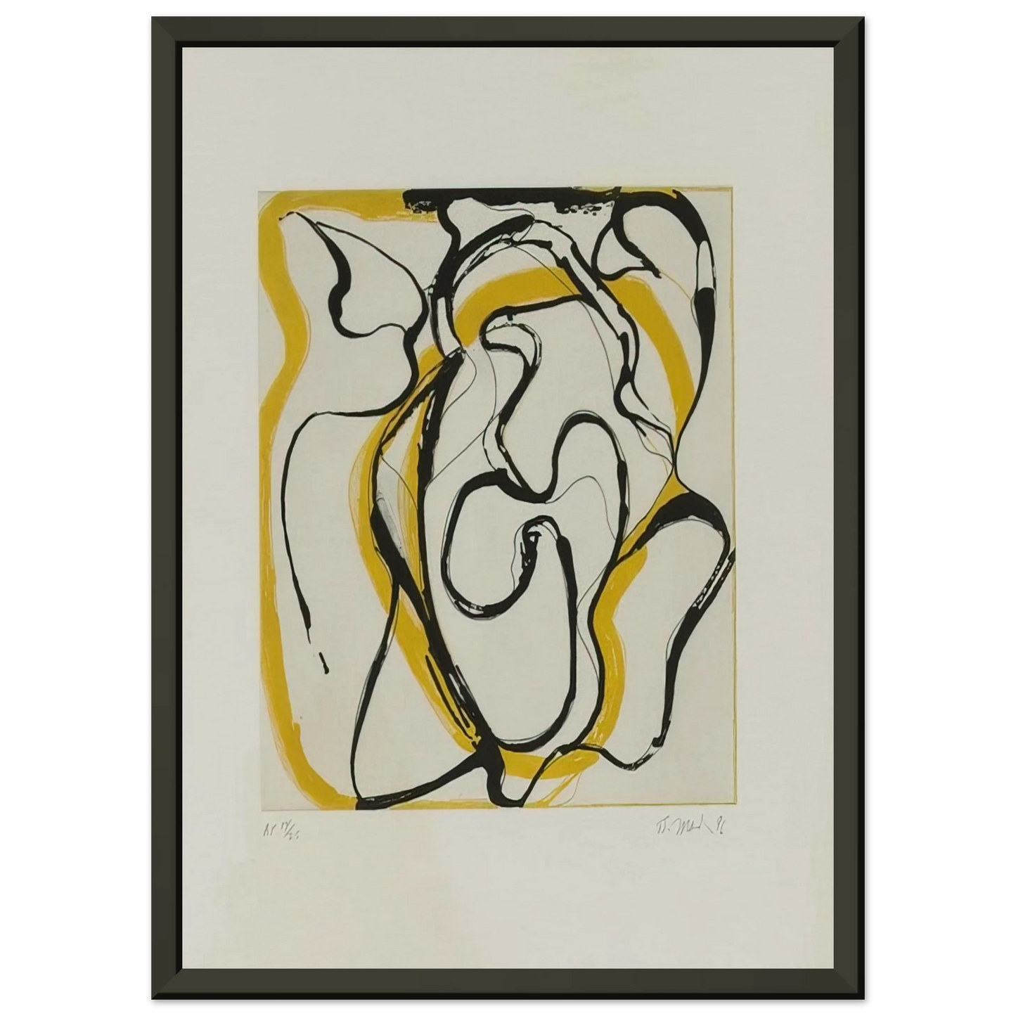 Brice Marden  Untitled  Abstract Expressionism Framed Art Print  - Aluminum Frame - 60x80 cm / 24x32 inches