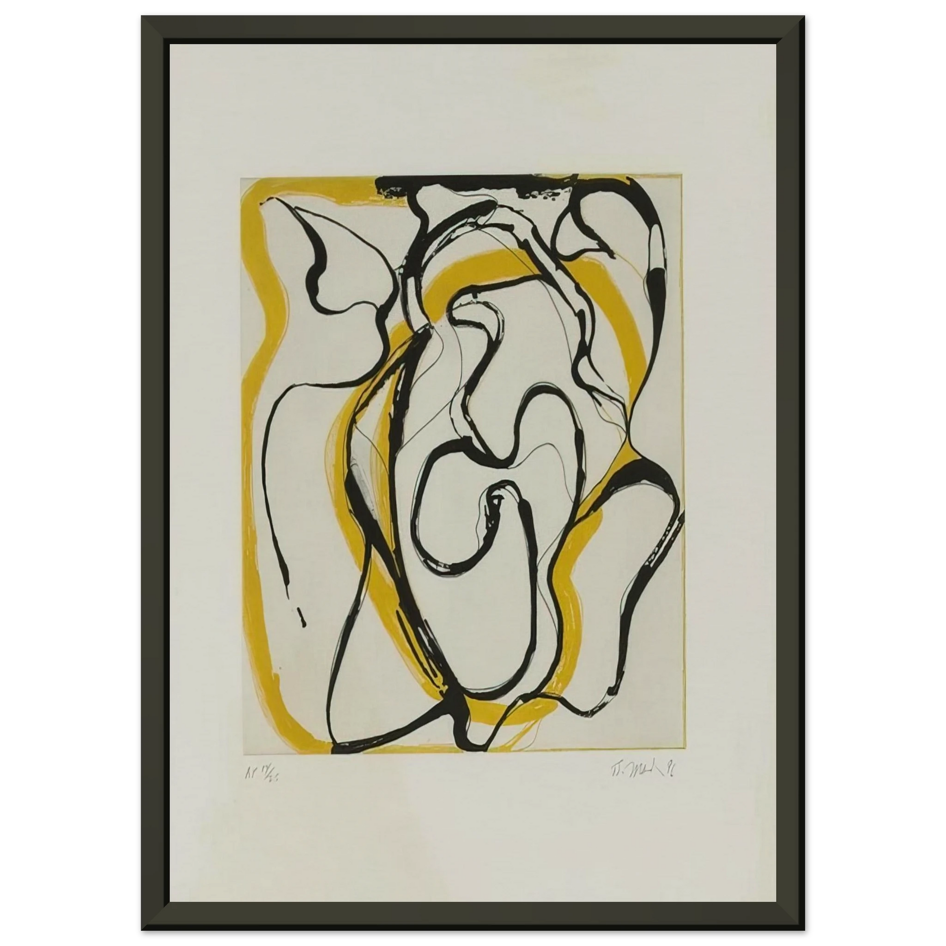 Brice Marden  Untitled  Abstract Expressionism Framed Art Print  - Aluminum Frame - 60x80 cm / 24x32 inches