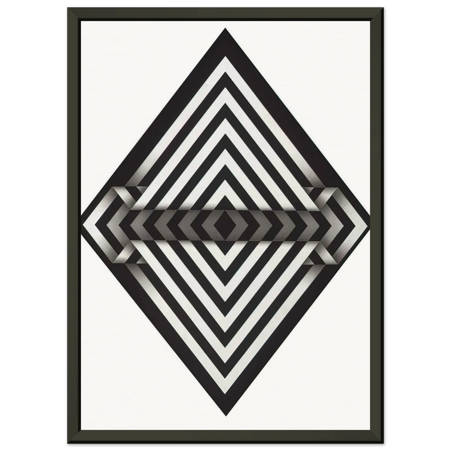 Omar Rayo  Panche I  1970 Framed Art Print  - Aluminum Frame - 70x100 cm / 28x40 inches