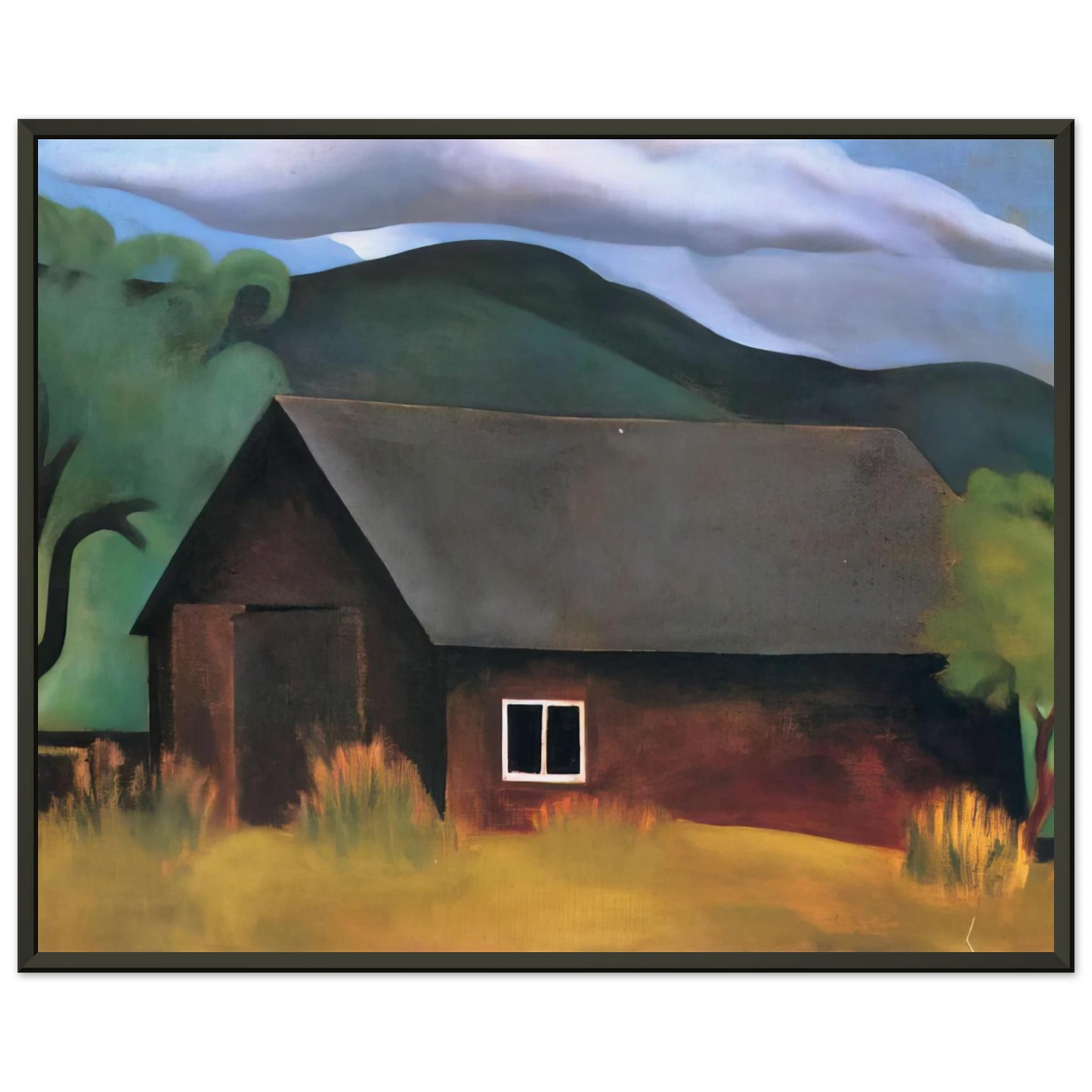 Georgia OKeeffe  My Shanty Lake George Framed Art Print  - Aluminum Frame - 70x100 cm / 28x40 inches