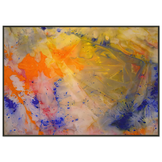 Sam Gilliam  A Spring Thaw Framed Art Print  - Aluminum Frame - 21x29.7 cm / 8x12"