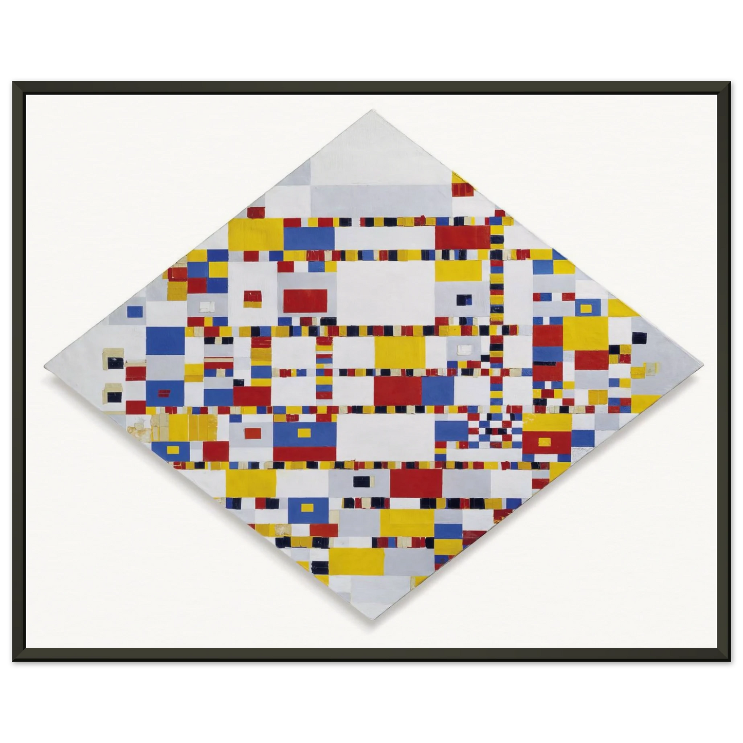 Piet Mondrian  Victory Boogie Woogie Framed Art Print  - Aluminum Frame - 60x80 cm / 24x32 inches