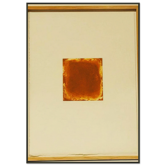 Gotthard Graubner  UNTITLED 1991 Framed Art Print  - Aluminum Frame - 21x29.7 cm / 8x12"