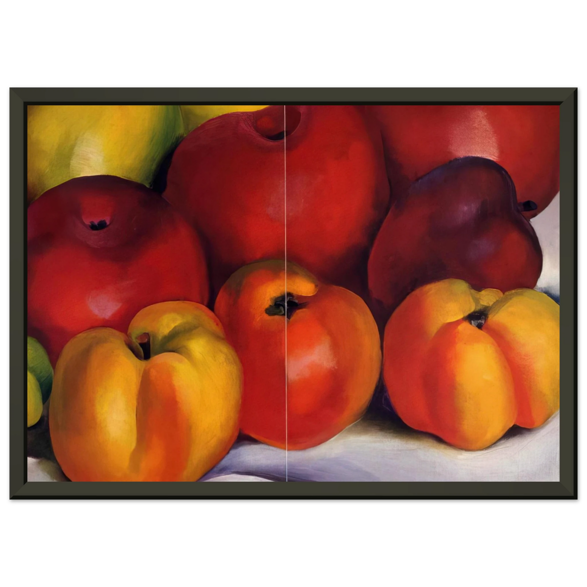Georgia OKeeffe  Apple Family Framed Art Print  - Aluminum Frame - 70x100 cm / 28x40 inches