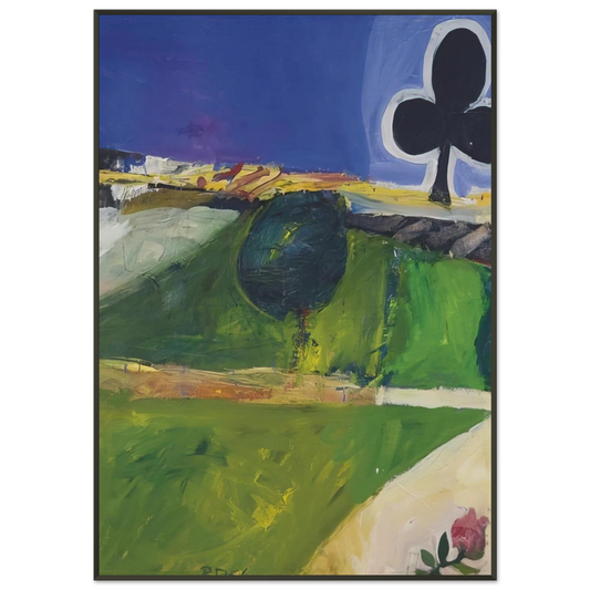 Richard Diebenkorn  Landscape with Figure Framed Art Print  - Aluminum Frame - 21x29.7 cm / 8x12"