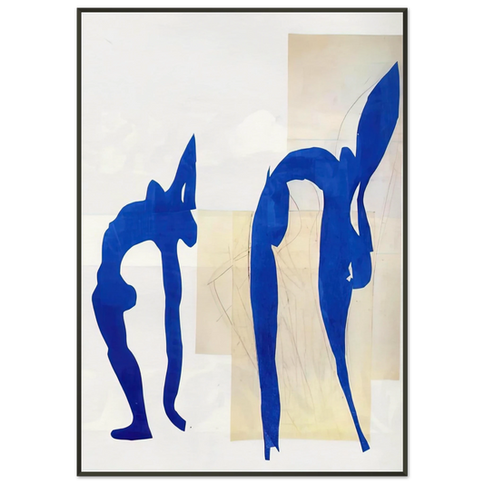 Henri Matisse  BLUE NUDES Framed Art Print  - Aluminum Frame - 21x29.7 cm / 8x12"