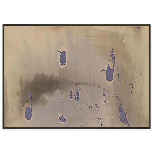 Helen Frankenthaler  Sacrifice Decision 1981 Framed Art Print  - Aluminum Frame - 21x29.7 cm / 8x12"