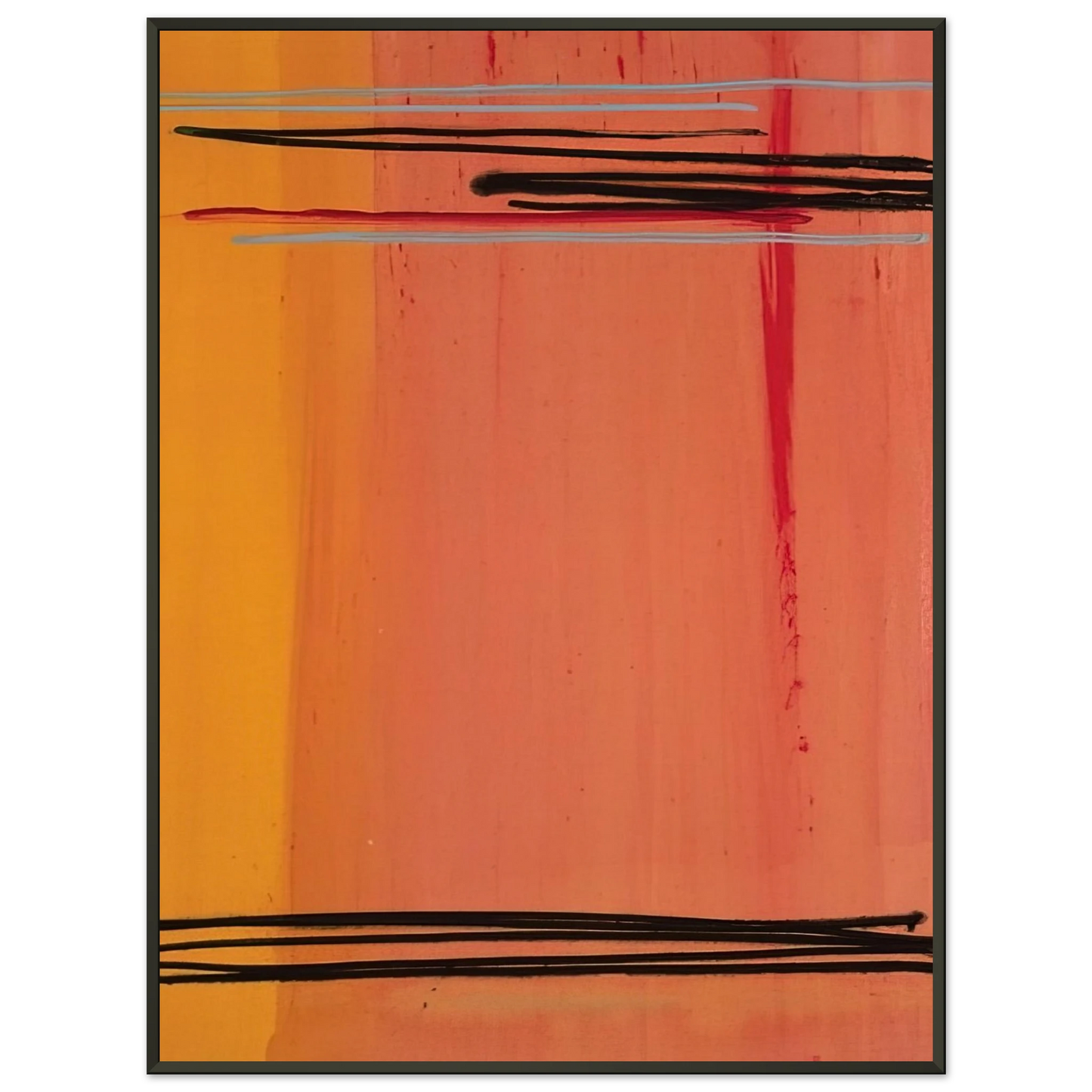 Larry Zox  Caxambus  Color Field Painting Framed Art Print  - Aluminum Frame - 70x100 cm / 28x40 inches