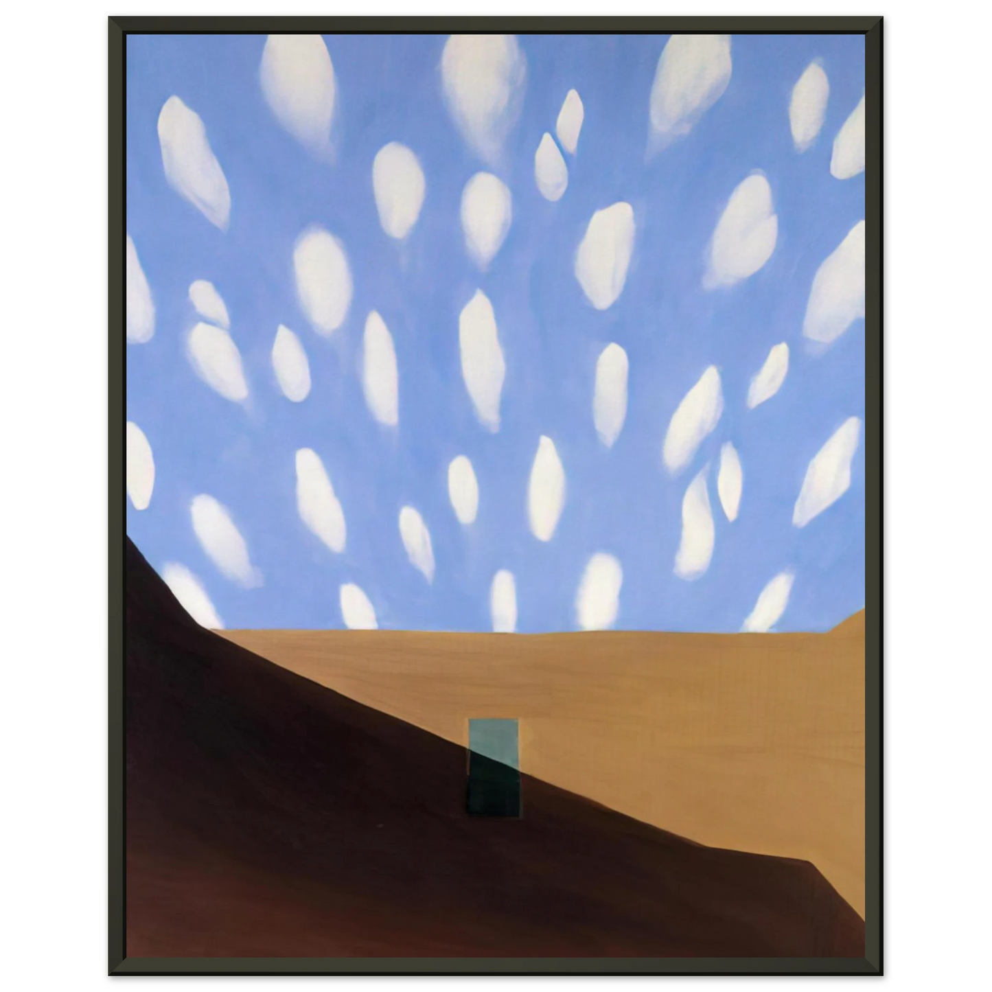 Georgia OKeeffe  In the Patio VIII Framed Art Print  - Aluminum Frame - 60x80 cm / 24x32 inches