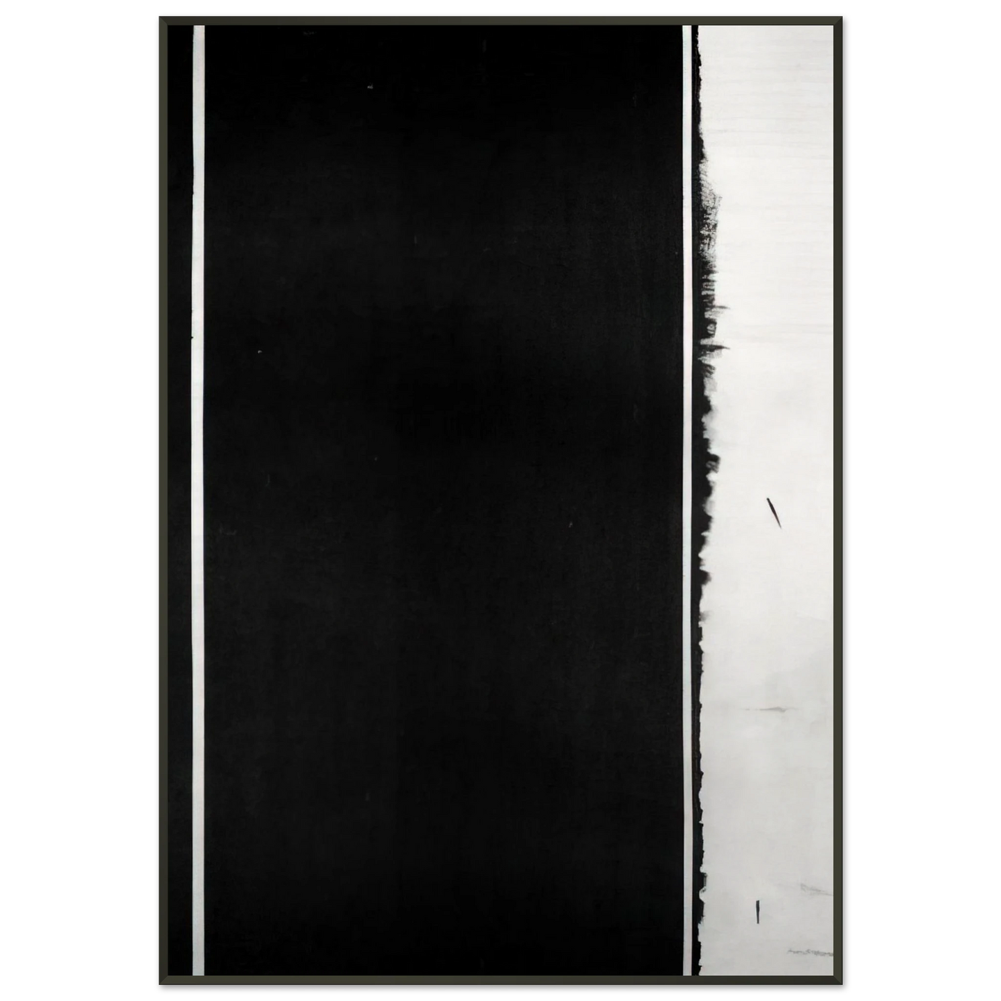 Barnett Newman  The Station of the Cross  Twelfh Station Framed Art Print  - Aluminum Frame - 21x29.7 cm / 8x12"