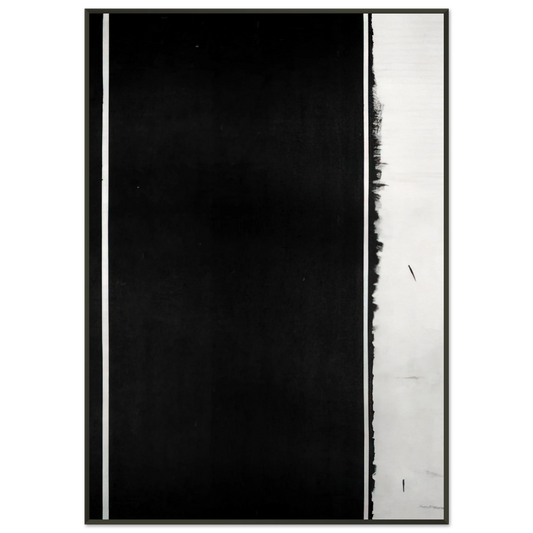 Barnett Newman  The Station of the Cross  Twelfh Station Framed Art Print  - Aluminum Frame - 21x29.7 cm / 8x12"