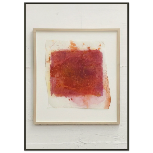 Gotthard Graubner  UNTITLED 2004 Framed Art Print  - Aluminum Frame - 21x29.7 cm / 8x12"