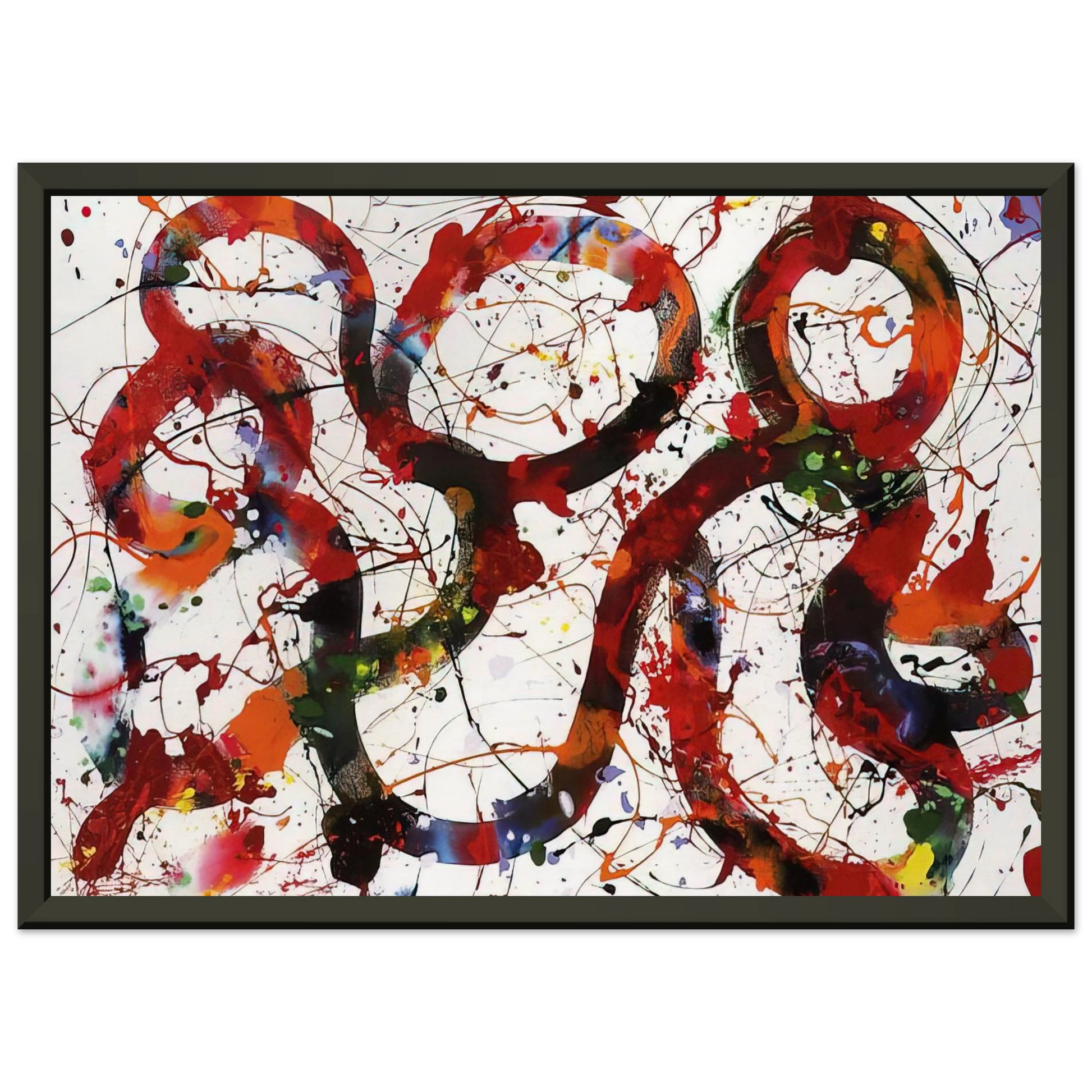 Sam Francis  Untitled  SFP8812  Framed Art Print  - Aluminum Frame - 40x50 cm / 16x20 inches