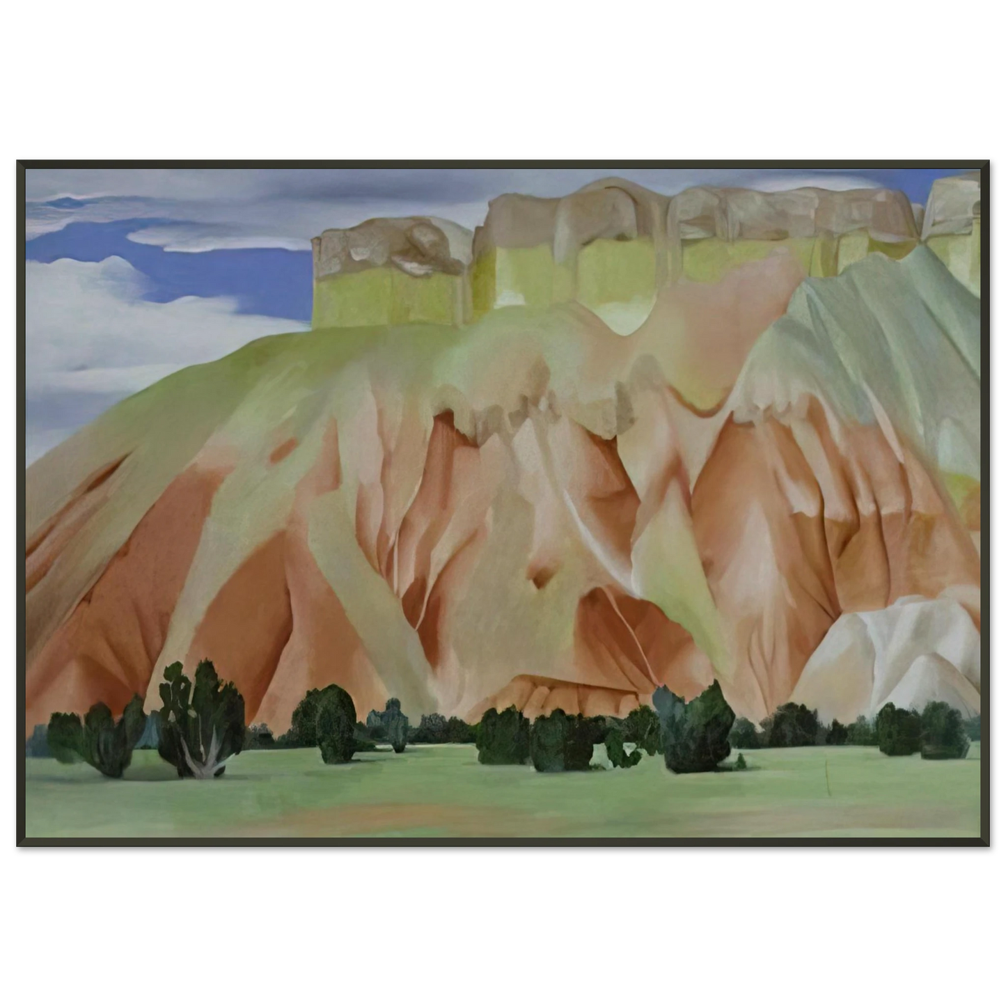 Georgia OKeeffe  My Backyard Framed Art Print  - Aluminum Frame - 21x29.7 cm / 8x12"