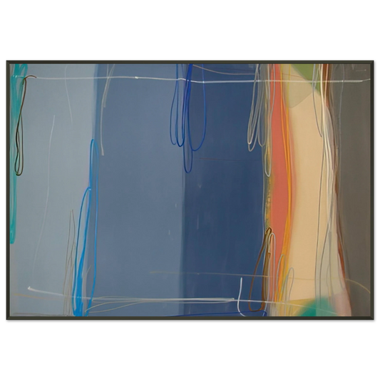 Larry Zox  Yours and Mine  1993 Framed Art Print  - Aluminum Frame - 21x29.7 cm / 8x12"