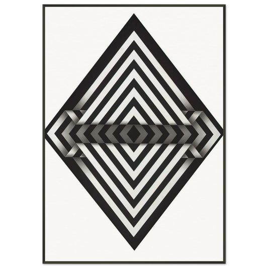 Omar Rayo  Panche I  1970 Framed Art Print  - Aluminum Frame - 21x29.7 cm / 8x12"