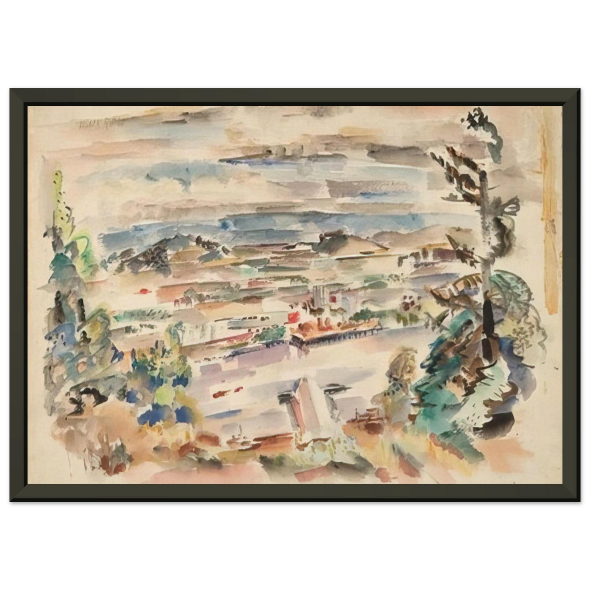 Mark Rothko  Untitled  1929 Framed Art Print  - Aluminum Frame - 70x100 cm / 28x40 inches
