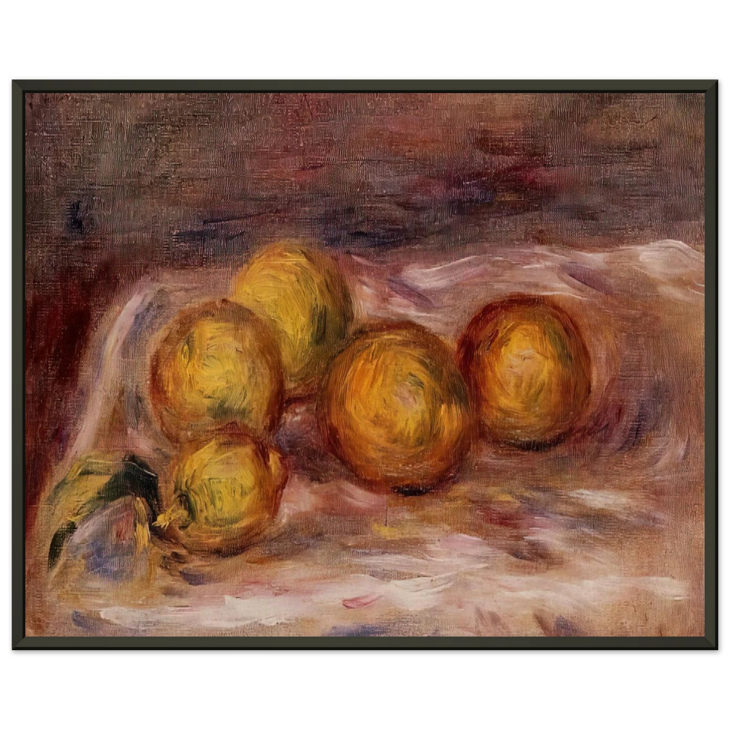 PierreAuguste Renoir  Lemons Framed Art Print  - Aluminum Frame - 70x100 cm / 28x40 inches