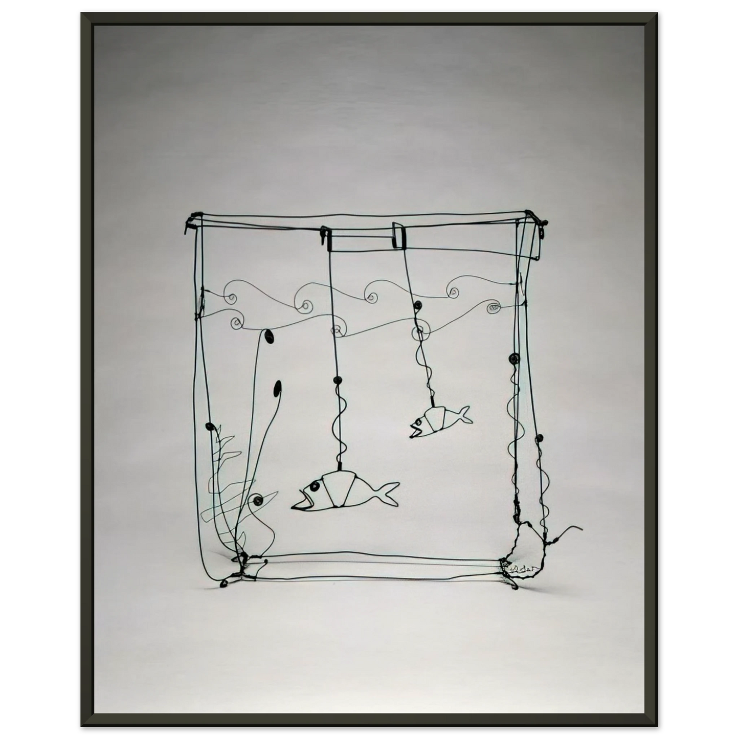 Alexander Calder  GOLDFISH BOWL 1929 Framed Art Print  - Aluminum Frame - 70x100 cm / 28x40 inches