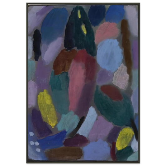 Alexej von Jawlensky  VARIATION FIELD OF TULIPS 1916 Framed Art Print  - Aluminum Frame - 21x29.7 cm / 8x12"