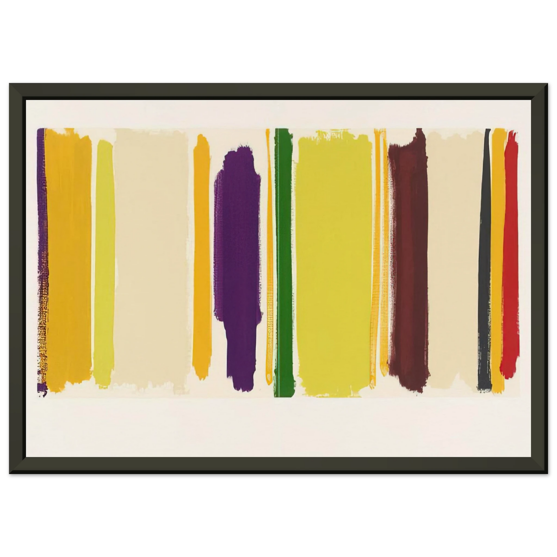 Patrick Heron  Untitled From The Shapes of Colour  1978 Framed Art Print  - Aluminum Frame - 40x50 cm / 16x20 inches