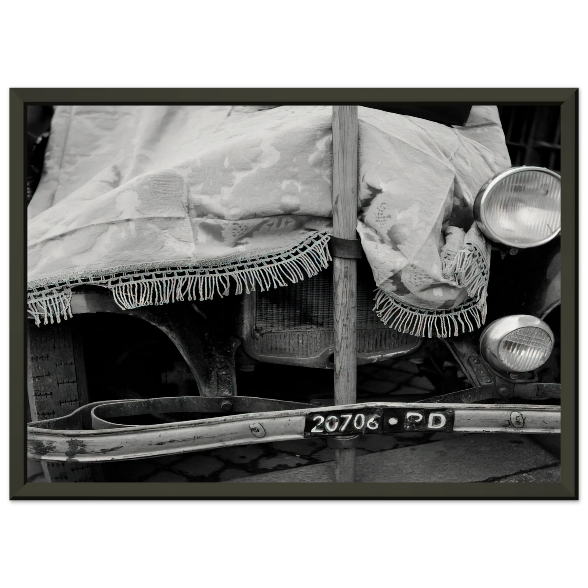 Robert Rauschenberg  ROME FLEA MARKET V 1952 Framed Art Print  - Aluminum Frame - 60x80 cm / 24x32 inches