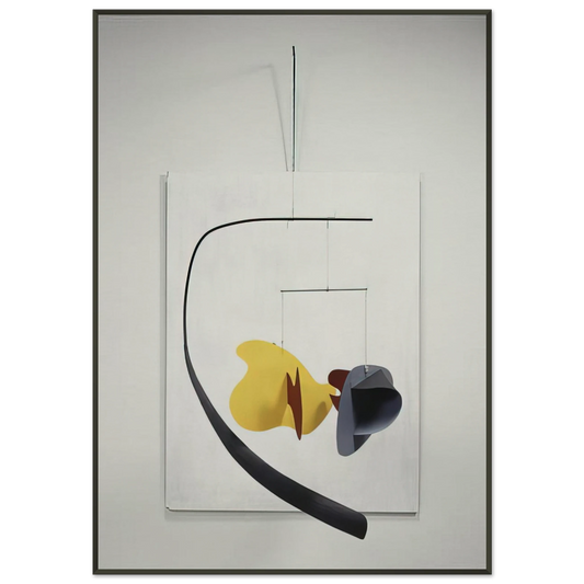 Alexander Calder  WHITE PANEL 1936 Framed Art Print  - Aluminum Frame - 21x29.7 cm / 8x12"