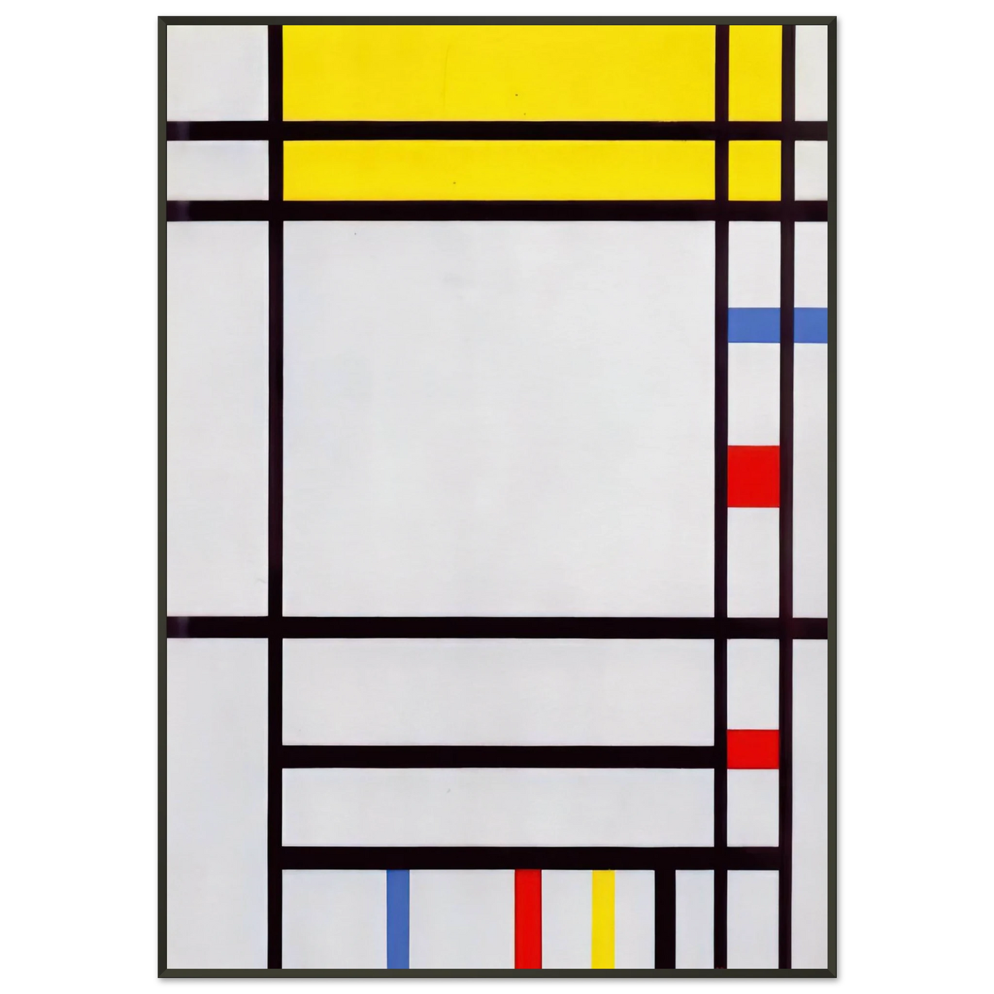 Piet Mondrian  Place de la Concorde Framed Art Print  - Aluminum Frame - 21x29.7 cm / 8x12"