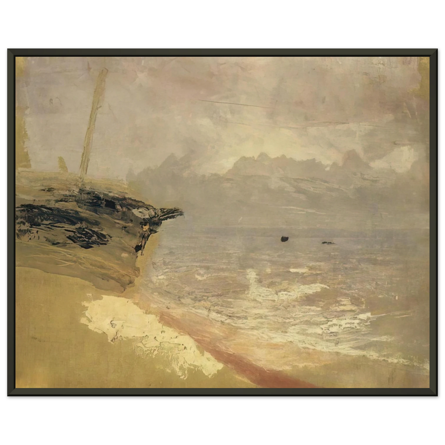 Arkhyp Kuindzhi  Sea Gloomy Day Framed Art Print  - Aluminum Frame - 40x50 cm / 16x20 inches